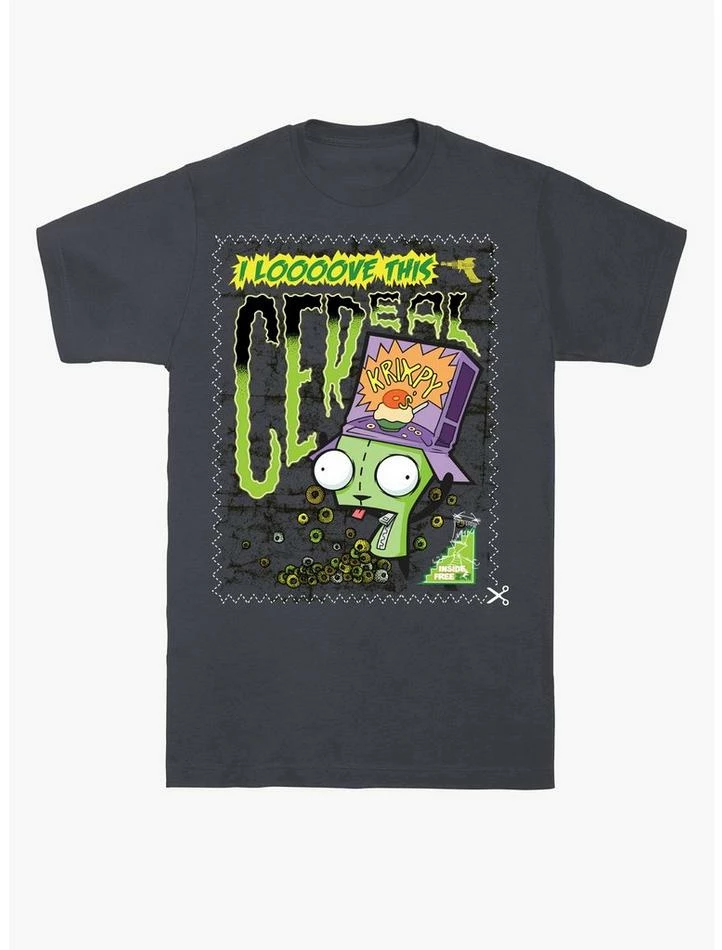 Cheap π Invader Zim I Love Cereal T-Shirt π 5 Cheap π Invader Zim I Love Cereal T-Shirt π - Image 5