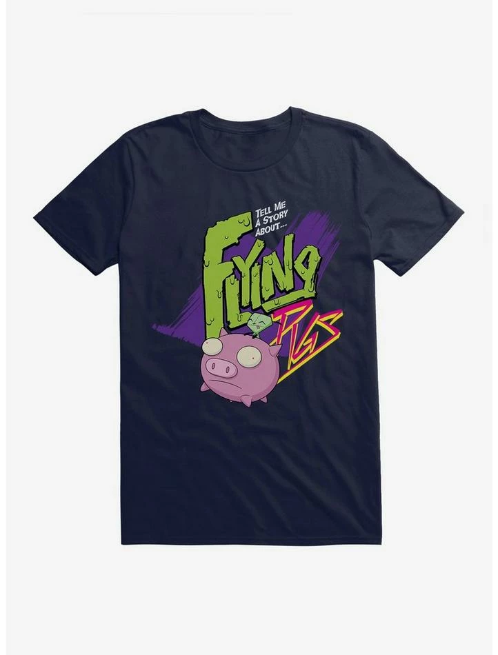 Brand new βοΈ Invader Zim Gir Flying Pigs T-Shirt π 4 Brand new βοΈ Invader Zim Gir Flying Pigs T-Shirt π - Image 4