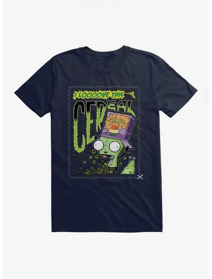 Cheap π Invader Zim I Love Cereal T-Shirt π 6 Cheap π Invader Zim I Love Cereal T-Shirt π - Image 6