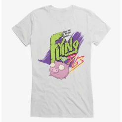 Buy ✨ Invader Zim Gir Flying Pigs 😍 Girls T-Shirt ✔️ -Invader Zim shop 14035201 hi