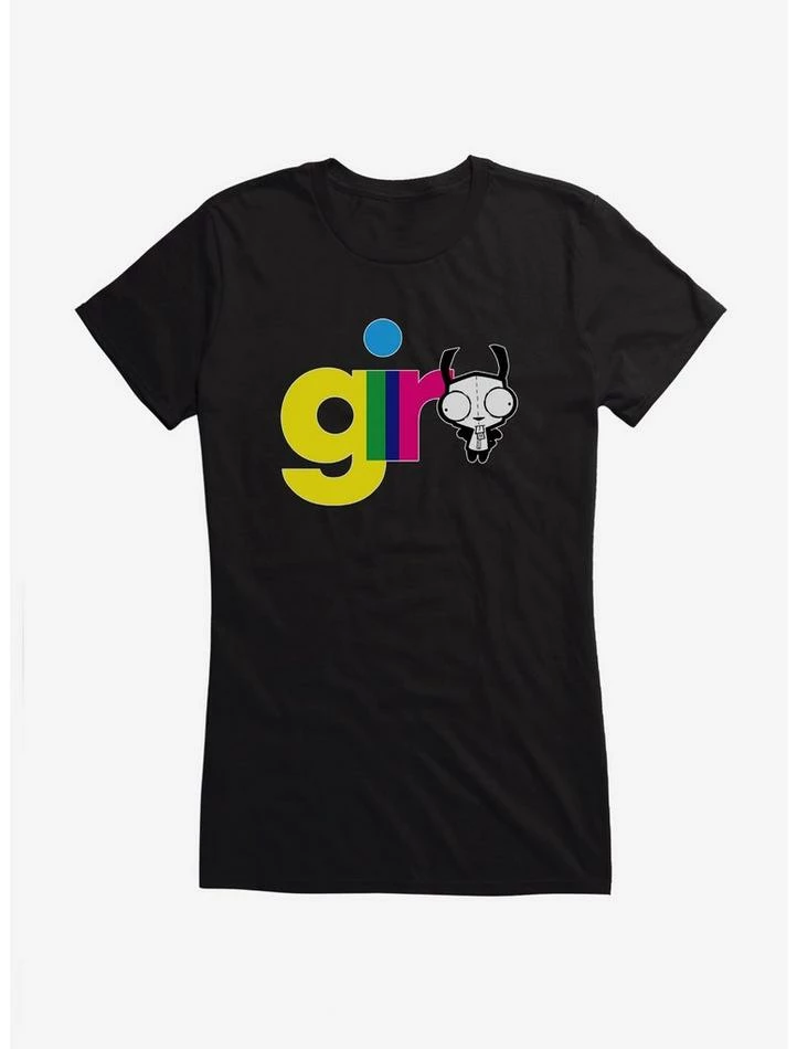 Buy π Invader Zim Gir Neon Script Girls T-Shirt β 2 Buy π Invader Zim Gir Neon Script Girls T-Shirt β - Image 2