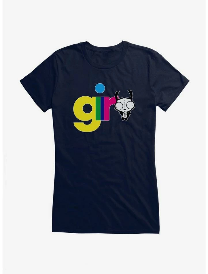 Buy π Invader Zim Gir Neon Script Girls T-Shirt β 4 Buy π Invader Zim Gir Neon Script Girls T-Shirt β - Image 4