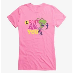 Deals ❤️ Invader Zim I Don't Like You 🌟 Girls T-Shirt ⭐ -Invader Zim shop 14036209 hi