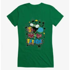 Cheap 😍 Invader Zim I Want To Explode ❤️ Girls T-Shirt ❤️ -Invader Zim shop 14036607 hi