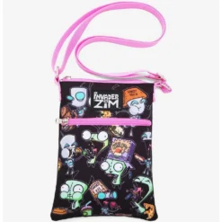 Cheapest ⌛ Invader Zim GIR Snacks Passport Crossbody Bag 👍