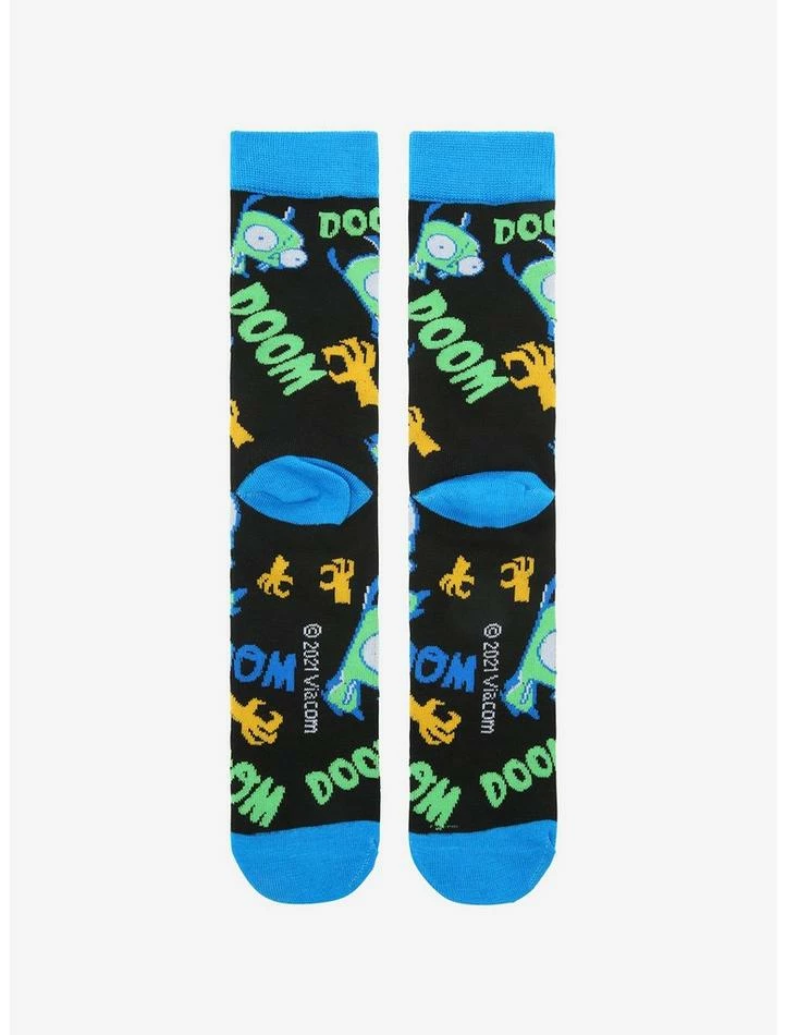 Flash Sale β€οΈ Invader Zim GIR Doom Crew π Socks β 2 Flash Sale β€οΈ Invader Zim GIR Doom Crew π Socks β - Image 2
