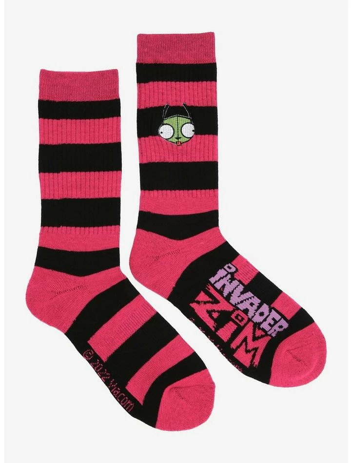 Promo ⌛ Invader Zim GIR Duo Crew Socks ⌛ 3 Promo ⌛ Invader Zim GIR Duo Crew Socks ⌛ - Image 3