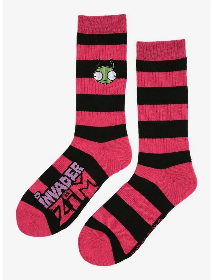 Promo ⌛ Invader Zim GIR Duo Crew Socks ⌛ 4 Promo ⌛ Invader Zim GIR Duo Crew Socks ⌛ - Image 4
