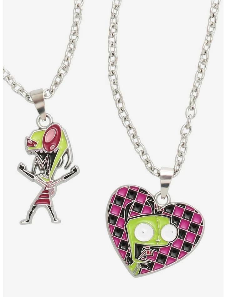 Discount β Invader Zim GIR Star Heart Charm Necklace Set π€© 2 Discount β Invader Zim GIR Star Heart Charm Necklace Set π€© - Image 2
