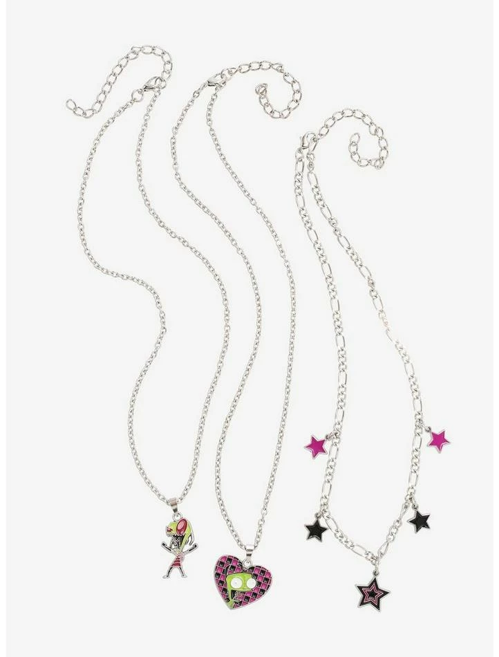 Discount β Invader Zim GIR Star Heart Charm Necklace Set π€© 1 Discount β Invader Zim GIR Star Heart Charm Necklace Set π€©