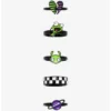 New ⭐ Invader Zim GIR Planet Black Ring Set 🎁