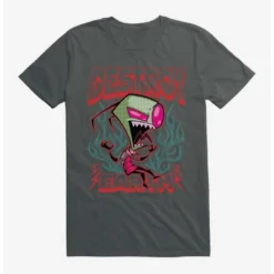 Flash Sale 💯 Invader Zim Unique Destroy T-Shirt 💯 -Invader Zim shop 17584885 hi