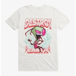 Flash Sale 💯 Invader Zim Unique Destroy T-Shirt 💯 -Invader Zim shop 17584930 hi