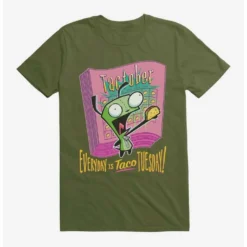 Coupon ⌛ Invader Zim Unique Taco Tuesday T-Shirt ✔️