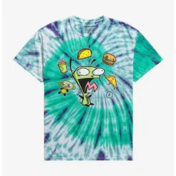 Outlet ⭐ Invader Zim GIR Tie-Dye T-Shirt 👏