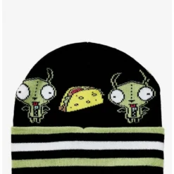 Brand new 🌟 Invader Zim GIR Taco Stripe Beanie 😉
