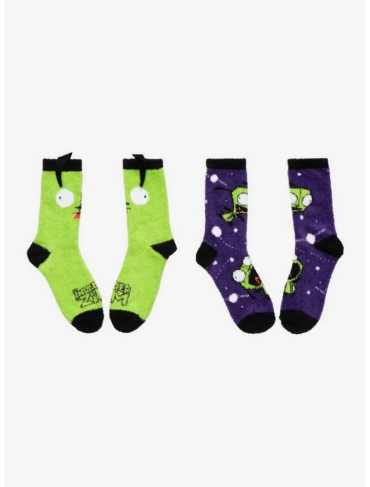 Best Sale β¨ Invader Zim GIR Fuzzy π Socks 2 Pair π 2 Best Sale β¨ Invader Zim GIR Fuzzy π Socks 2 Pair π - Image 2
