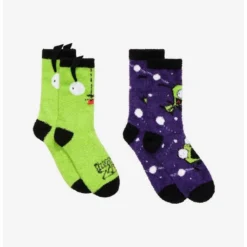 Best Sale β¨ Invader Zim GIR Fuzzy π Socks 2 Pair π