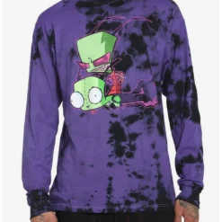 Best Sale π Invader Zim GIR & Zim Purple Wash Long-Sleeve T-Shirt βοΈ