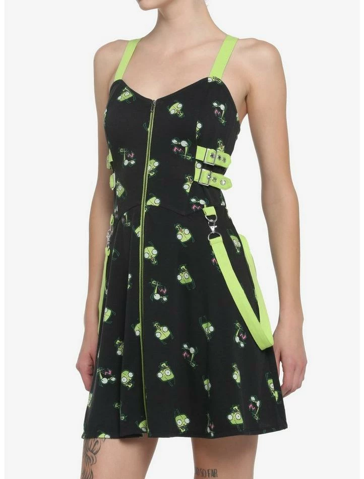Discount βοΈ Invader Zim GIR Zipper Dress π 1 Discount βοΈ Invader Zim GIR Zipper Dress π