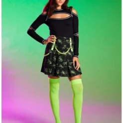 Hot Sale π Invader Zim Chain Grid Pleated Skirt π 5 Hot Sale π Invader Zim Chain Grid Pleated Skirt π -Invader Zim shop 19235039 av2