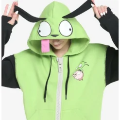 Deals ⌛ Invader Zim GIR Cosplay 🧨 Girls Hoodie 🌟