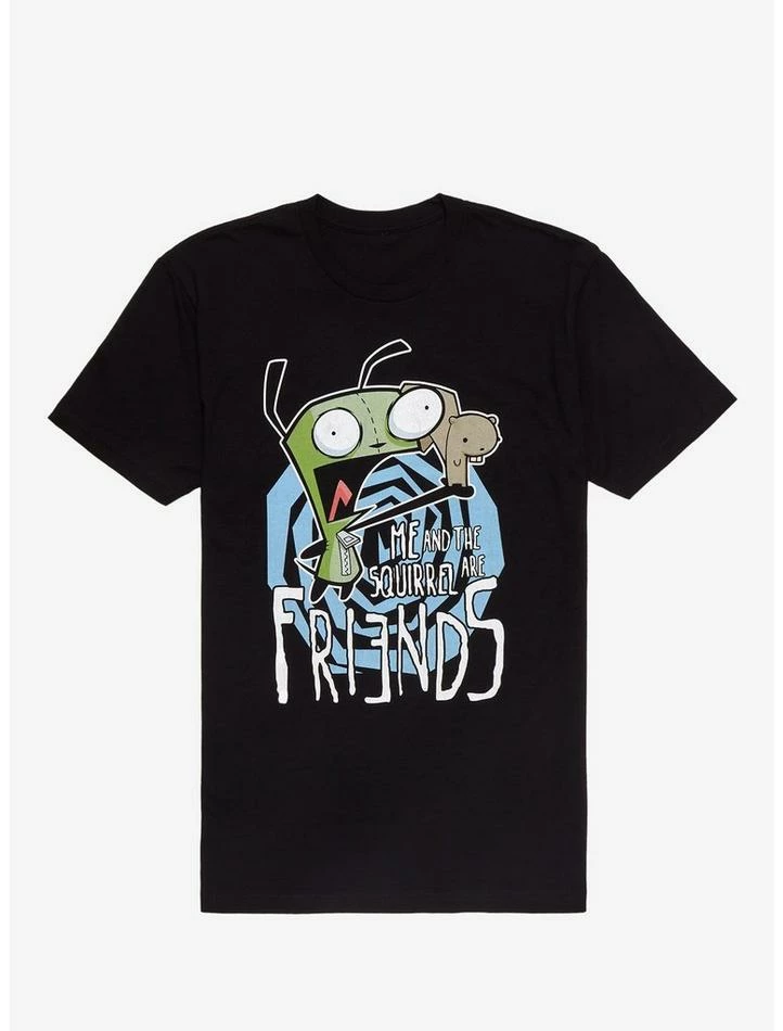 Best Pirce π Invader Zim GIR & Squirrel Friends T-Shirt π 1 Best Pirce π Invader Zim GIR & Squirrel Friends T-Shirt π