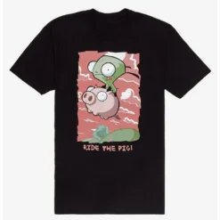 Budget ⭐ Invader Zim GIR Flying Pig T-Shirt ❤️