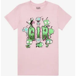 Coupon ❤️ Invader Zim GIR Costume Drip Boyfriend Fit ✔️ Girls T-Shirt ⭐