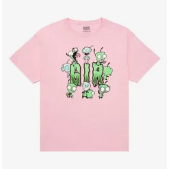 Promo 👍 Invader Zim GIR Costume Drip Boyfriend Fit Girls T-Shirt Plus Size 😉