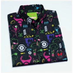 Hot Sale 💯 RSVLTS Invader Zim Operation Impending Doom 2 KUNUFLEX Short Sleeve Shirt 😉 -Invader Zim shop 19614906 av3