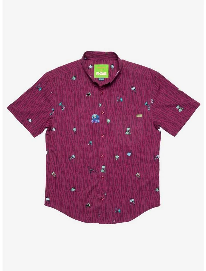 Cheapest ❤️ RSVLTS Invader Zim The Nightmare Begins KUNUFLEX Short Sleeve ✨ Shirt ⌛ 1 Cheapest ❤️ RSVLTS Invader Zim The Nightmare Begins KUNUFLEX Short Sleeve ✨ Shirt ⌛