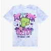 Coupon 🥰 Invader Zim GIR In Tutu Tie-Dye Boyfriend Fit Girls T-Shirt ❤️