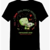 Best Sale ⭐ Invader Zim GIR & Monkey Boyfriend Fit 🌟 Girls T-Shirt ✨