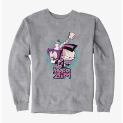 New ⭐ Invader Zim Gaz, Dib & Professor Membrane Sweatshirt ❤️ -Invader Zim shop 20155801 hi