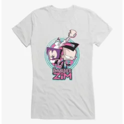 Flash Sale ⭐ Invader Zim Gaz, Dib & Professor Membrane ✨ Girls T-Shirt 😀 -Invader Zim shop 20157476 hi