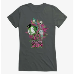 Best reviews of 😀 Invader Zim GIR & Roboparents Girls T-Shirt ⌛ -Invader Zim shop 20157490 hi