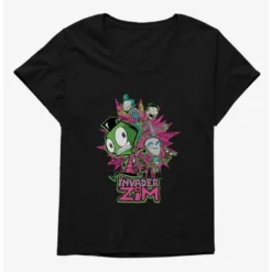 Top 10 ✔️ Invader Zim GIR & Roboparents 🌟 Girls T-Shirt Plus Size 👏 -Invader Zim shop 20157525 hi