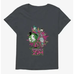 Top 10 ✔️ Invader Zim GIR & Roboparents 🌟 Girls T-Shirt Plus Size 👏 -Invader Zim shop 20157534 hi