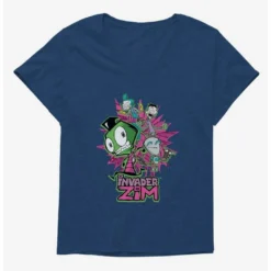 Top 10 ✔️ Invader Zim GIR & Roboparents 🌟 Girls T-Shirt Plus Size 👏 -Invader Zim shop 20157543 hi