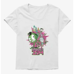 Top 10 ✔️ Invader Zim GIR & Roboparents 🌟 Girls T-Shirt Plus Size 👏