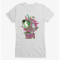 Best reviews of 😀 Invader Zim GIR & Roboparents Girls T-Shirt ⌛ -Invader Zim shop 20157918 hi