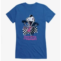 Outlet ⌛ Invader Zim Subjugate The Humans 🔥 Girls T-Shirt 🤩 -Invader Zim shop 20158079 hi