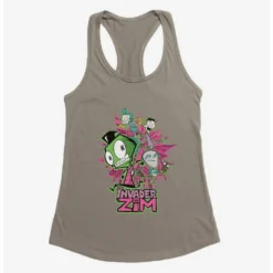 Best Pirce 🥰 Invader Zim GIR & Roboparents Girls Tank 🎉 -Invader Zim shop 20158328 hi
