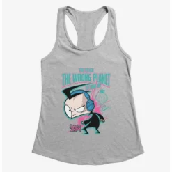 Brand new ✨ Invader Zim Wrong Planet To Land On 🔔 Girls Tank ⭐ -Invader Zim shop 20158601 hi