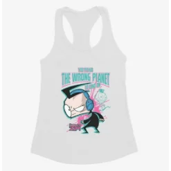 Brand new ✨ Invader Zim Wrong Planet To Land On 🔔 Girls Tank ⭐ -Invader Zim shop 20158629 hi