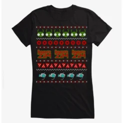 Cheap 😍 Invader Zim Ugly Christmas Pattern Girls T-Shirt ❤️ -Invader Zim shop 20256158 hi