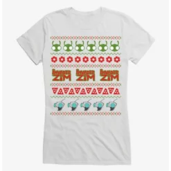 Cheap 😍 Invader Zim Ugly Christmas Pattern Girls T-Shirt ❤️